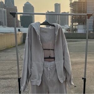 PacSun Cream Hoodie Size M (heavily stained)